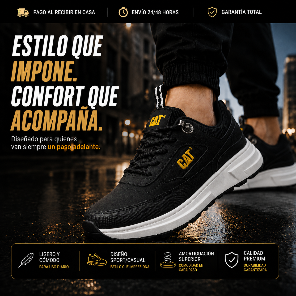 🔥 Tenis Caterpilar Urban
